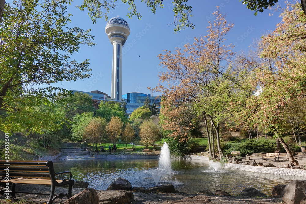 Botanic Park in autumn foliage - Ankara, Turkey Botanic Park in autumn foliage - Ankara, Turkey