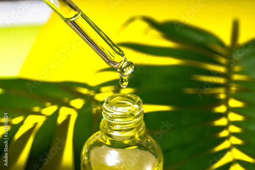 Concept of cosmetic injection is hyaluronic acid or botulin