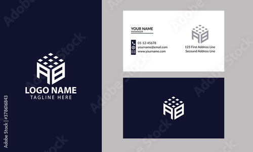 Business corporate letter AB logo design vector.letter AB logo vector template. Letter BA logo for technology
