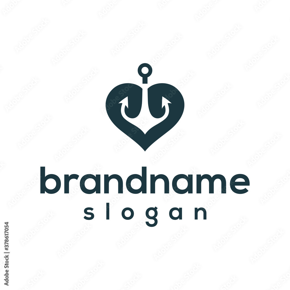 Ace anchor logo design vector Ace anchor logo design vector