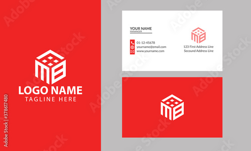 Business corporate letter MB logo design vector.letter MB logo vector template. Letter MB logo for technology