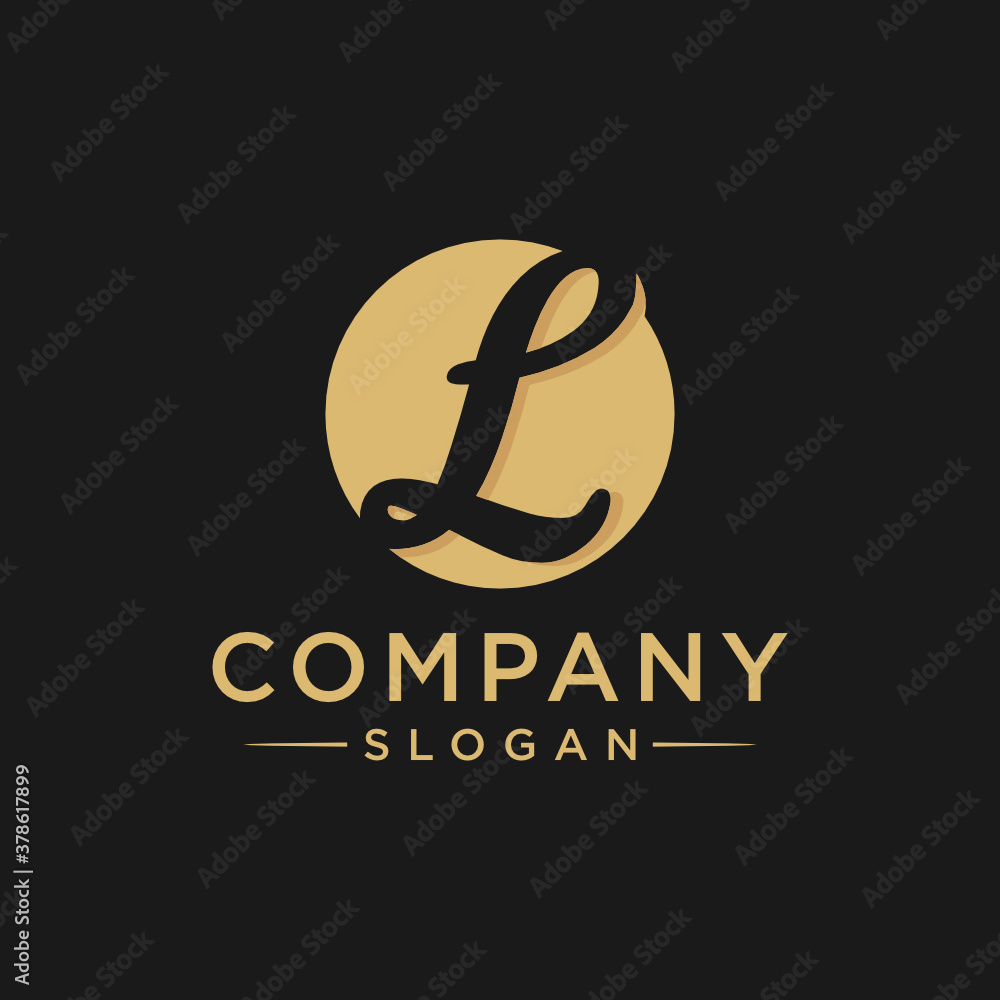 L Letter Luxury Logo Design Template Inspiration L Letter Luxury Logo Design Template Inspiration