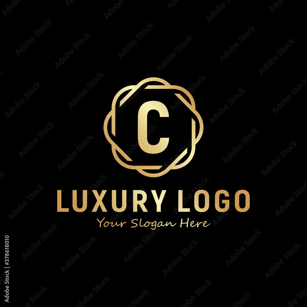 C Letter Luxury Logo Design Template Inspiration