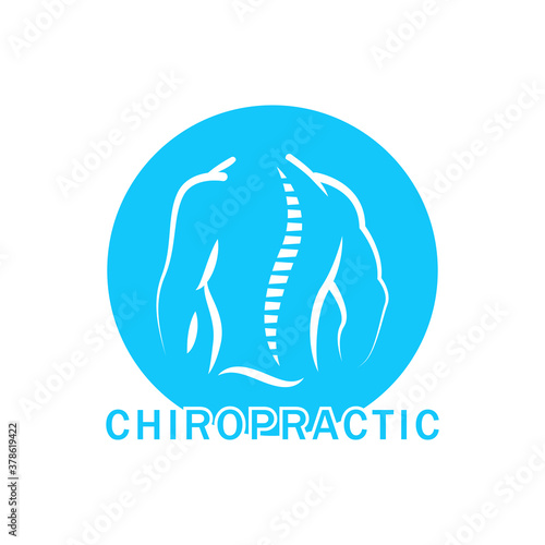 Chiropractic icon symbol vector illustration
