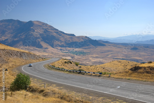 Autumn landscape of Armenia with mountain road © Inna_G