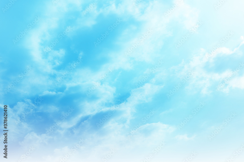 Blue sky with white cloud. The summer heaven is colorful clearing day Good weather and beautiful nature in the morning. Blue sky with white cloud. The summer heaven is colorful clearing day Good weather and beautiful nature in the morning.