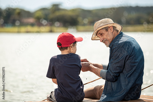 Pescaria com avô