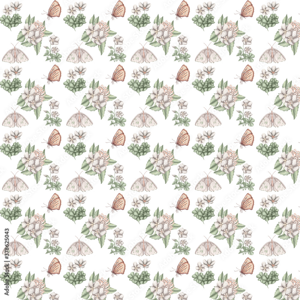 lovely woodland magic seamless pattern design lovely woodland magic seamless pattern design