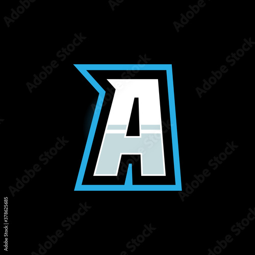 A Letter Gaming Esport Logo Design Template Inspiration