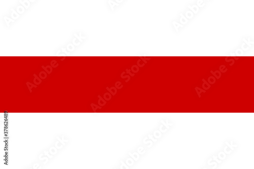 National flag of the Belarus. The main symbol of an independent country. Flag of Belarus. An attribute of the large size of a democratic state. Flag of Belarus illustration.