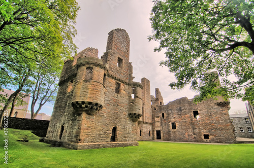  Bishop's Palace and  Earl's Palace in the centre of Kirkwall, Orkney, Scotland. photo