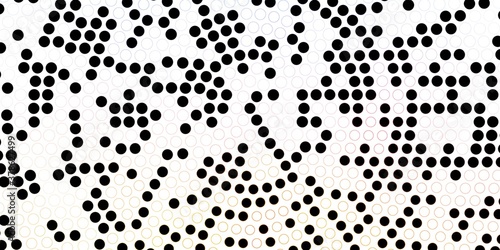 Dark Blue, Yellow vector texture with disks. Colorful illustration with gradient dots in nature style. New template for a brand book.