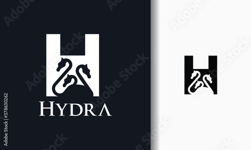 hydra letter H logo