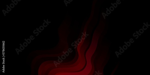 Dark Pink vector texture with wry lines. Illustration in abstract style with gradient curved.  Best design for your posters, banners.