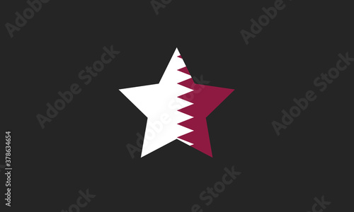 Free Download Qatar star flag vector illustration - GFXLoad