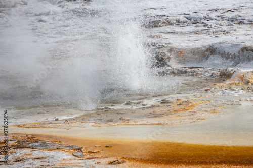 Thermal features at Yellowstone National Park 
