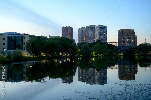 In the park  Factory Pond   Reutov  Moscow region  Russian Federation  August 22  2020