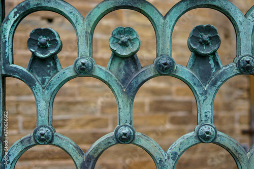 Forged fence at Hohenzollern Castle, Germany