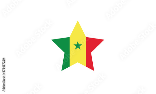 Free Download Senegal flag star vector illustration - GFXLoad