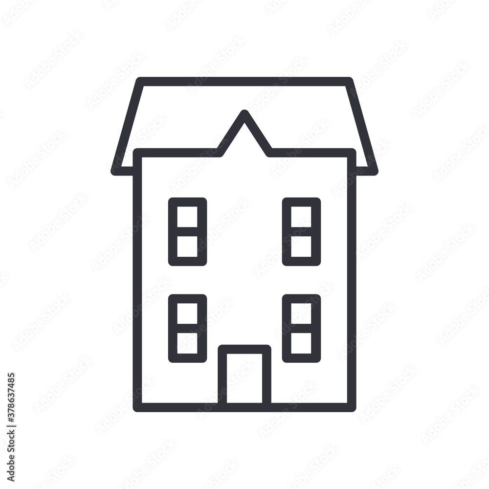 house line style icon vector design house line style icon vector design