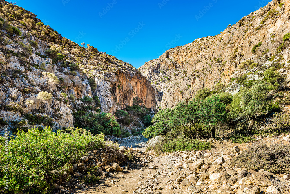 Obraz premium Passage of agiofarango gorge, Crete, Greece.