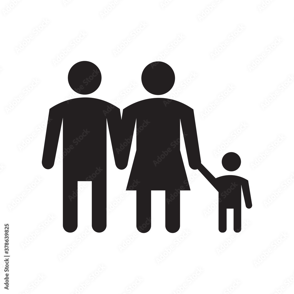 family icon on white background family icon on white background