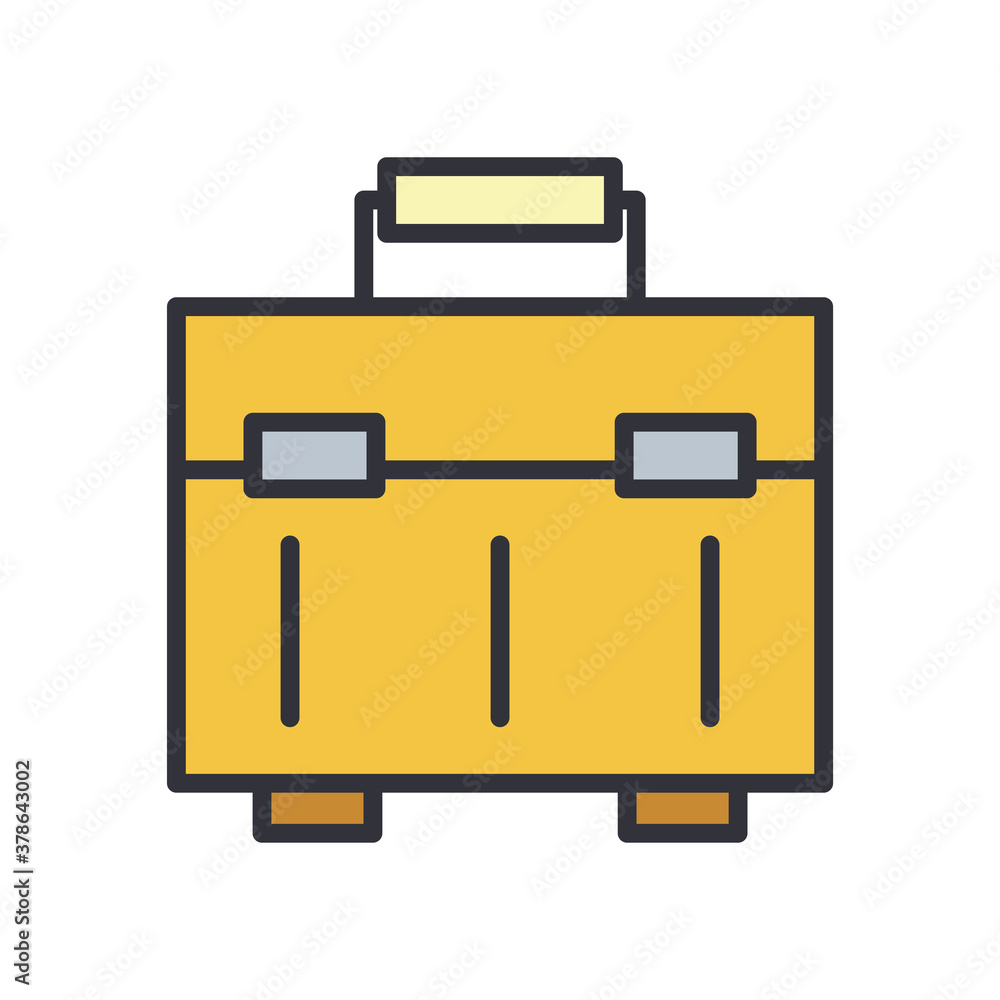 toolbox line and fill style icon vector design toolbox line and fill style icon vector design