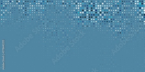 Light BLUE vector layout with circle shapes. Glitter abstract illustration with colorful drops. Pattern for wallpapers, curtains.