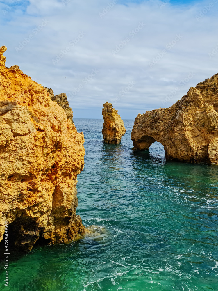 cliffs of Lagos , Portugal
