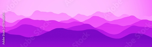 creative hills ridges at dawn time digital graphic background illustration
