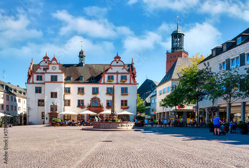 Darmstadt, Marktplatz - market square on a sunny day in summer photo