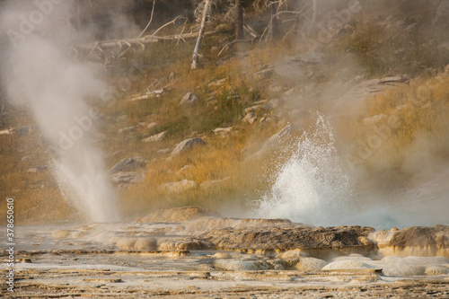 Grand Geyser, Hydrothermal features at Yellowstone National Park