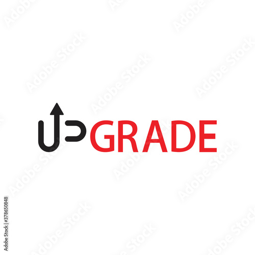 UPGRADE letter logo design vector
