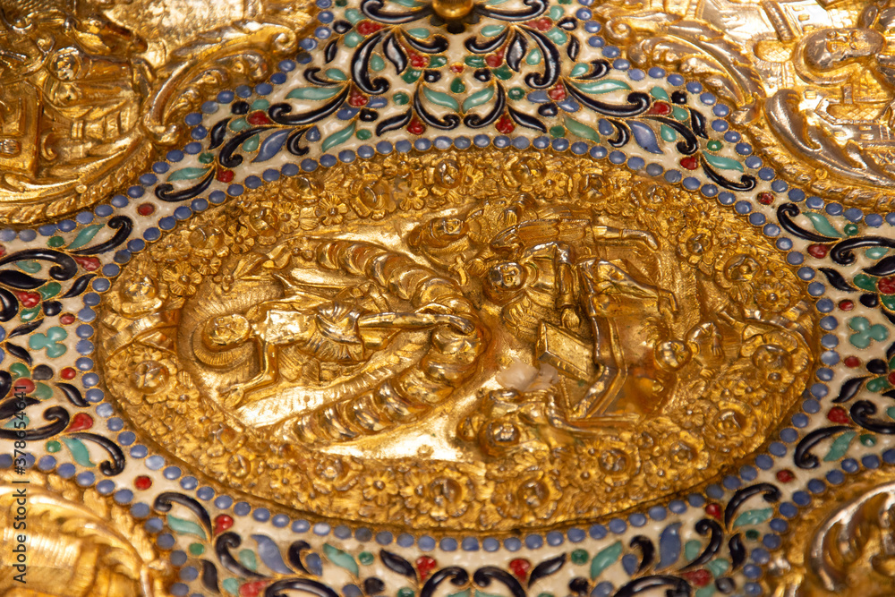 Obraz premium golden cover of Orthodox Gospel 