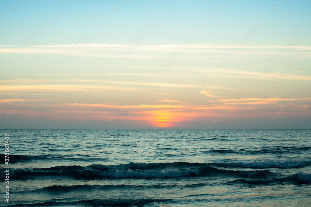 Sunset of the Sea. Thailand, Gulf of Thailand.