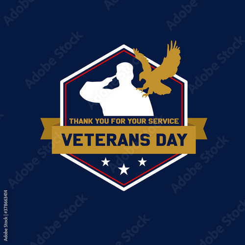 United States Veterans Day Illustration, banner, patch, badge, logo - Vectors (EPS)