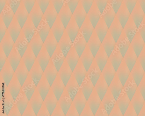 Orange geometric background in origami style with gradient. Orange vector polygonal rectangles illustration. Bright abstract rhombus mosaic background for design, print, web. Seamless vector.