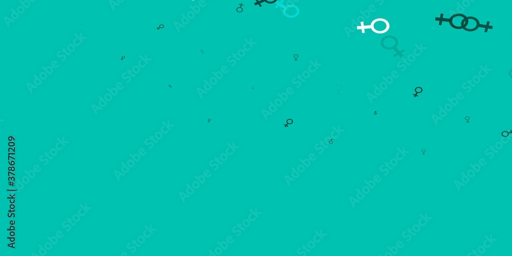 Light Green vector template with businesswoman signs. Light Green vector template with businesswoman signs.