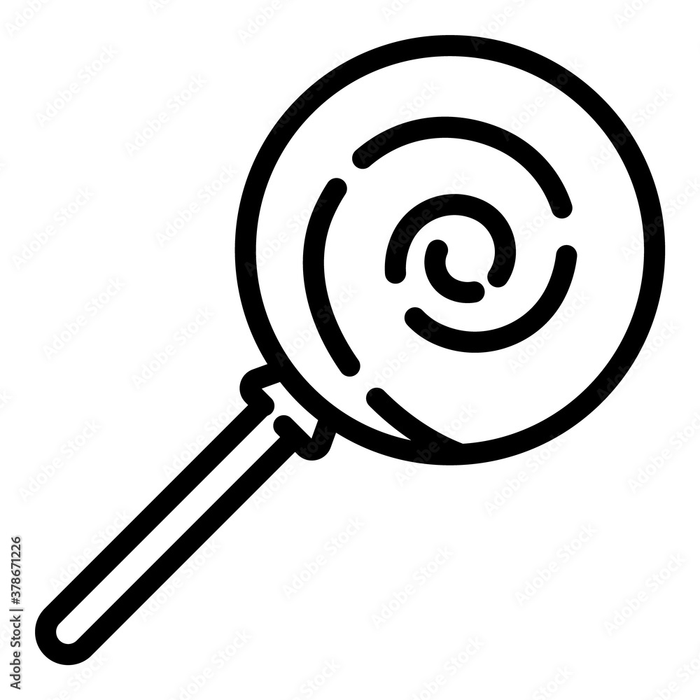 Lollipop Flat Icon Isolated On White Background Lollipop Flat Icon Isolated On White Background