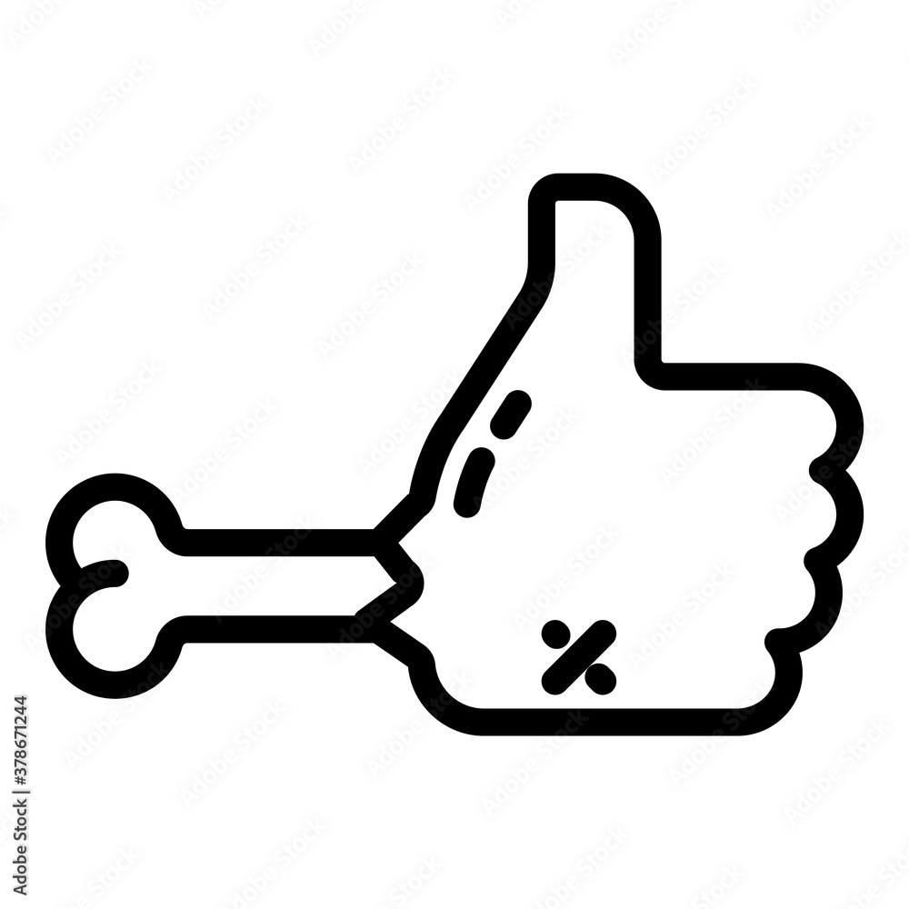 Halloween Thumb Up Flat Icon Isolated On White Background Halloween Thumb Up Flat Icon Isolated On White Background