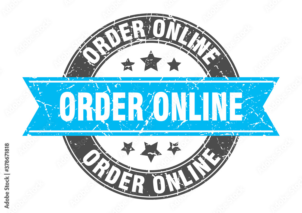 order online round stamp with ribbon. label sign order online round stamp with ribbon. label sign