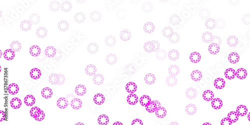 Light pink vector background with spots.