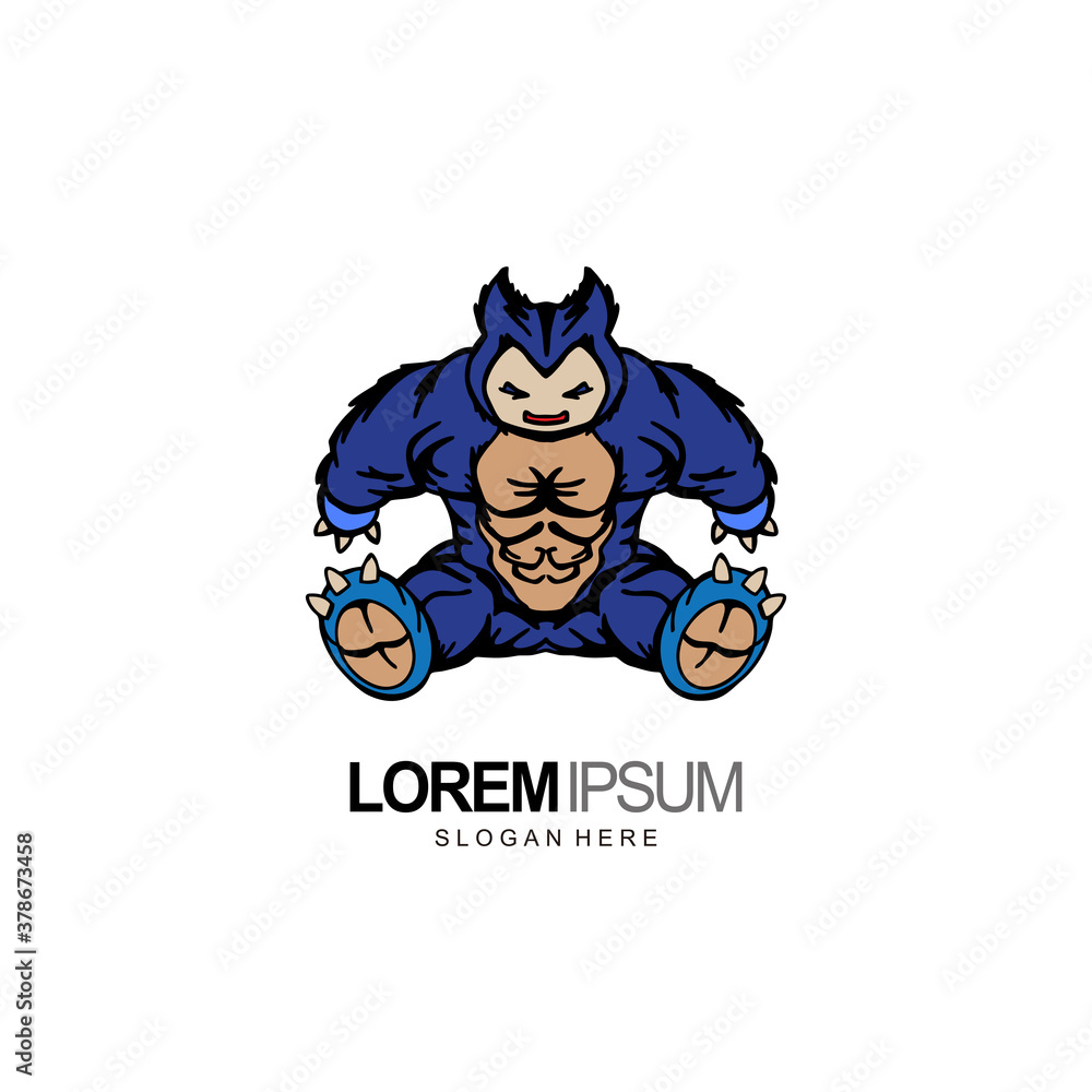 animal logo bear character design and template animal logo bear character design and template