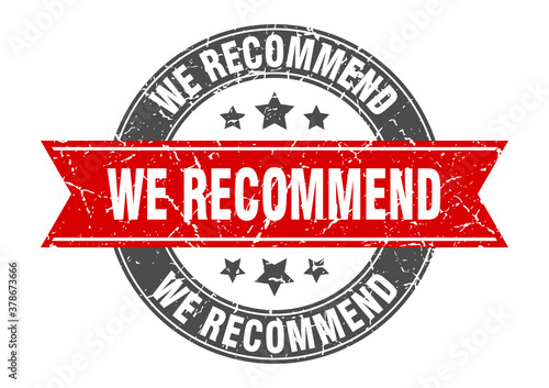 we recommend round stamp with ribbon. label sign