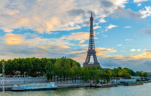 Eiffel Tower from the Seine River © mauro53