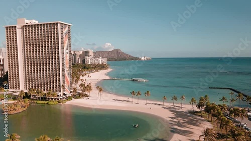 Aerial photography Waikiki, Oahu, Hawaii  photo