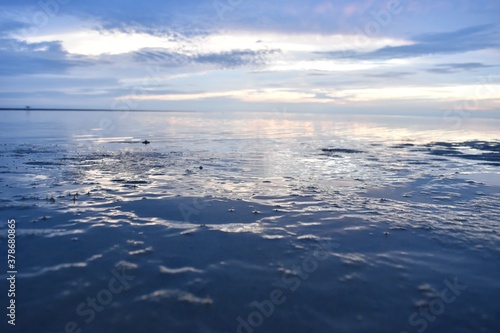 Sunset over the Cape Cod ocean.