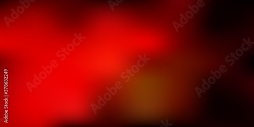 Dark orange vector gradient blur backdrop.