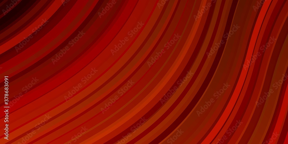 Light Orange vector layout with circular arc. Gradient illustration in simple style with bows. Pattern for websites, landing pages. Light Orange vector layout with circular arc. Gradient illustration in simple style with bows. Pattern for websites, landing pages.