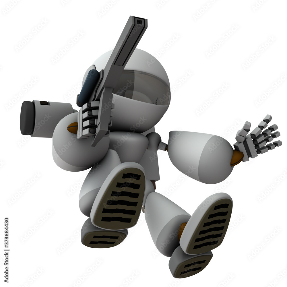 急降下して侵攻する人工知能のロボット兵stock Illustration Adobe Stock